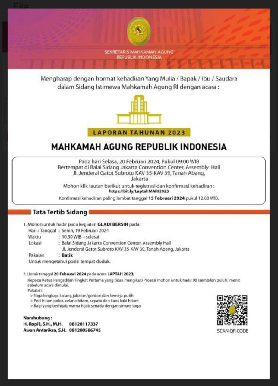 Undangan Laporan Tahunan 2023